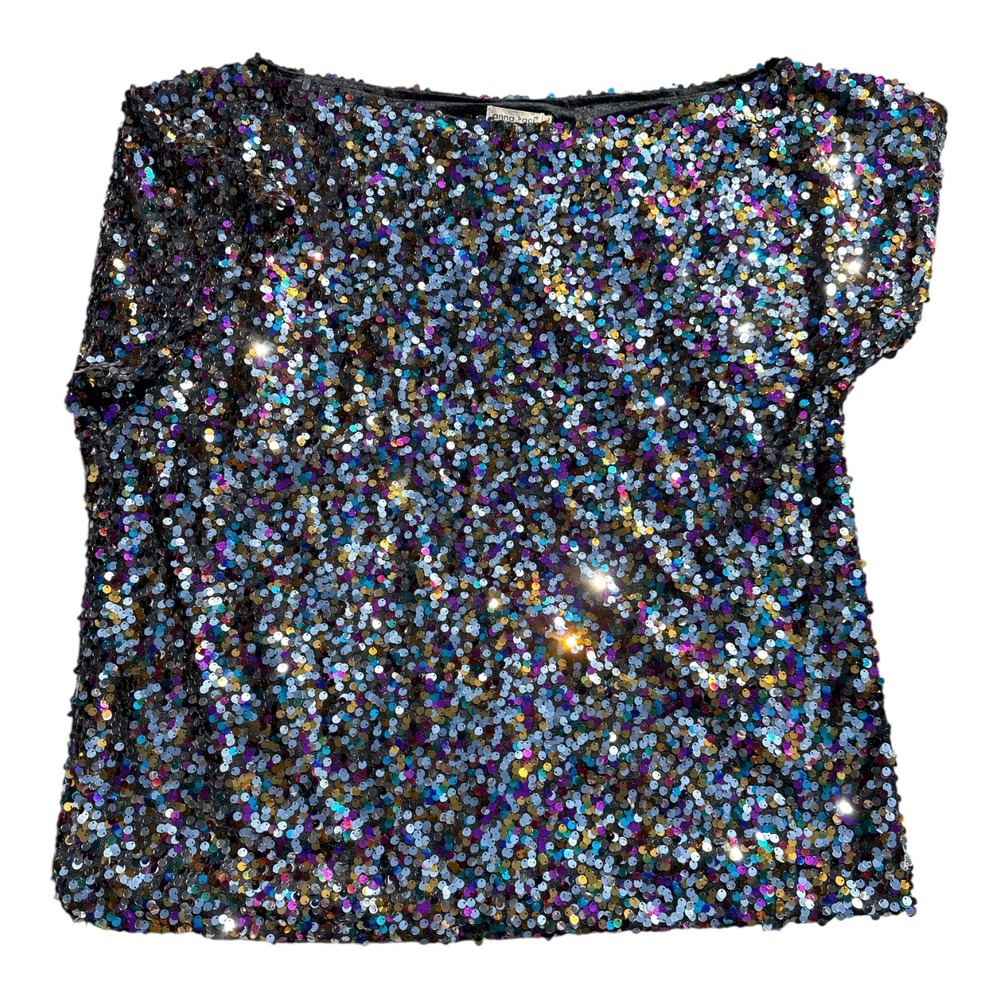 Anna-Kaci California Sparkle & Shine Sequin Top 3XL Party Holiday New Years Eve‎